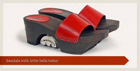 Sandals with little bells today